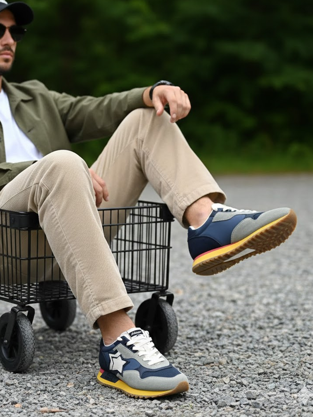 DRACO DRAC1010-0526 Light blu /navy ドラコ スニーカー