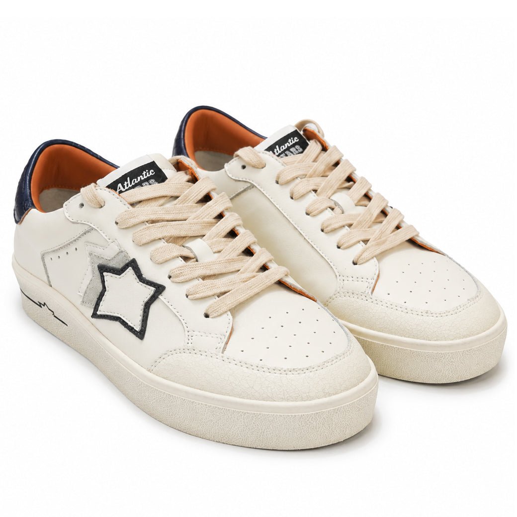 Atlantic Stars アトランティックスターズ ATLANTA アトランタ スニーカー ATLA05-A02-BBNA ホワイト ベージュ ネイビー【日本正規品｜2026-27年秋冬新作】