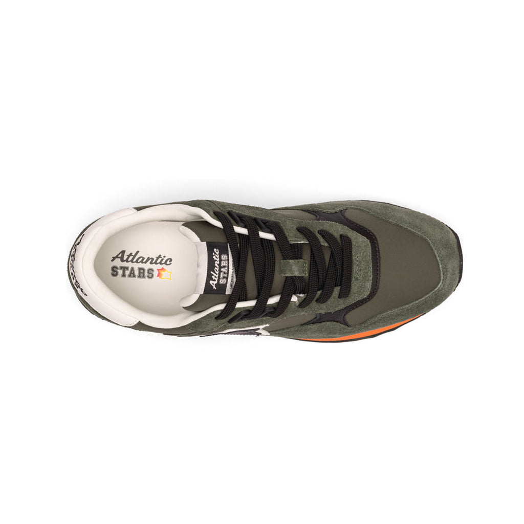 Side view of Atlantic STARS MENNEA black fluo sneakers