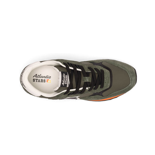 Side view of Atlantic STARS MENNEA black fluo sneakers