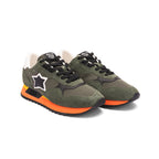 Side view of Atlantic STARS MENNEA black fluo sneakers