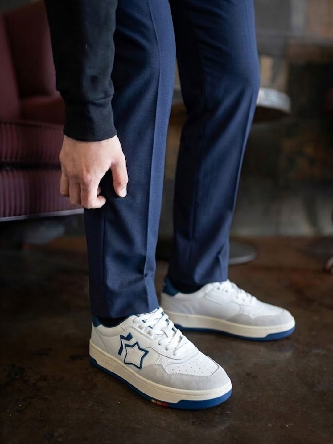 BROOKLYN White blue Sneakers | Atlantic STARS Official Store