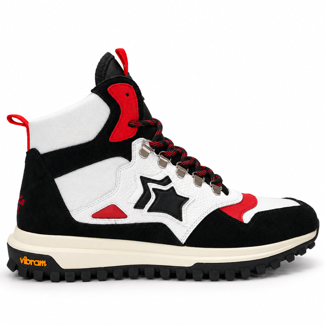 Atlantic Stars アトランティックスターズ POLLUX ポルックス ハイカットスニーカー POLLUX-NBNN-CHO3 ホワイト ブラック Vibramソール【日本正規品｜2026-27年秋冬新作】
