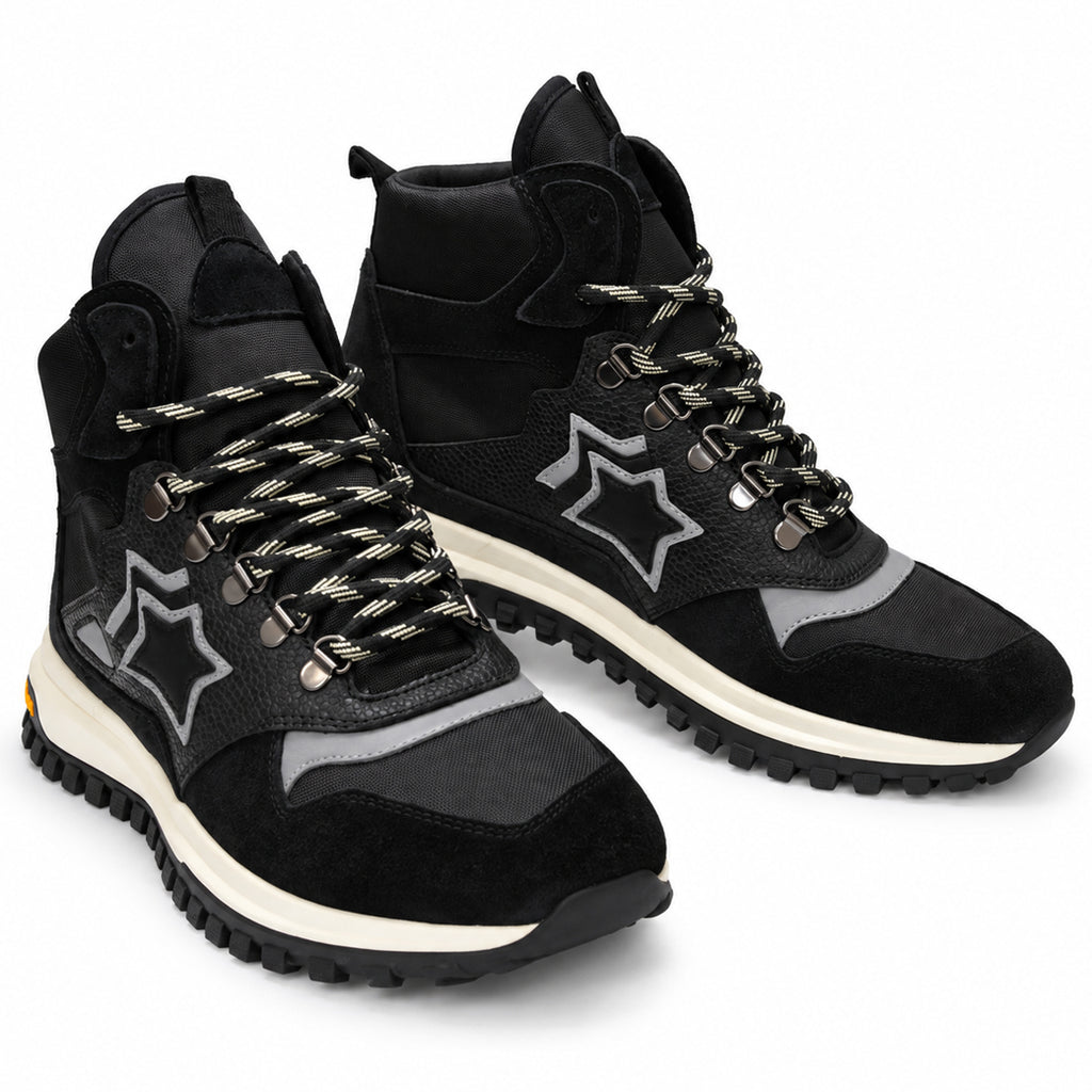 Atlantic Stars アトランティックスターズ POLLUX ポルックス ハイカットスニーカー POLLUX-NNNN-CH01 ブラック Vibramソール【日本正規品｜2026-27年秋冬新作】