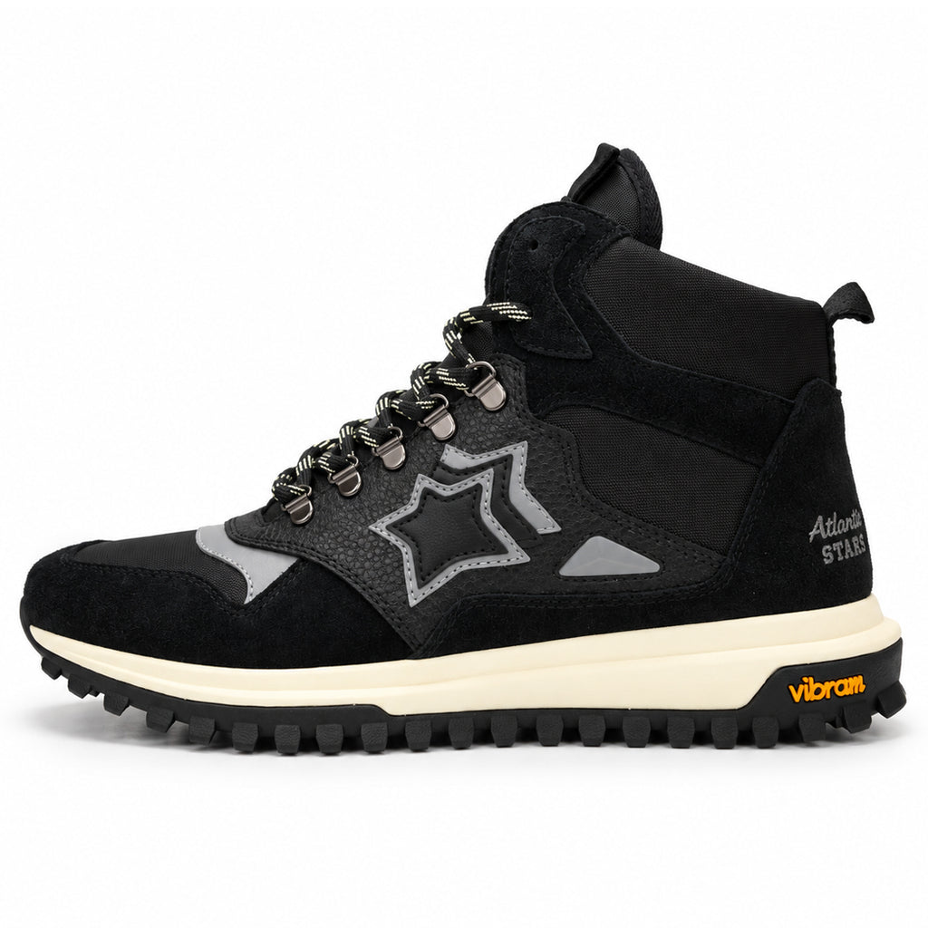 Atlantic Stars アトランティックスターズ POLLUX ポルックス ハイカットスニーカー POLLUX-NNNN-CH01 ブラック Vibramソール【日本正規品｜2026-27年秋冬新作】