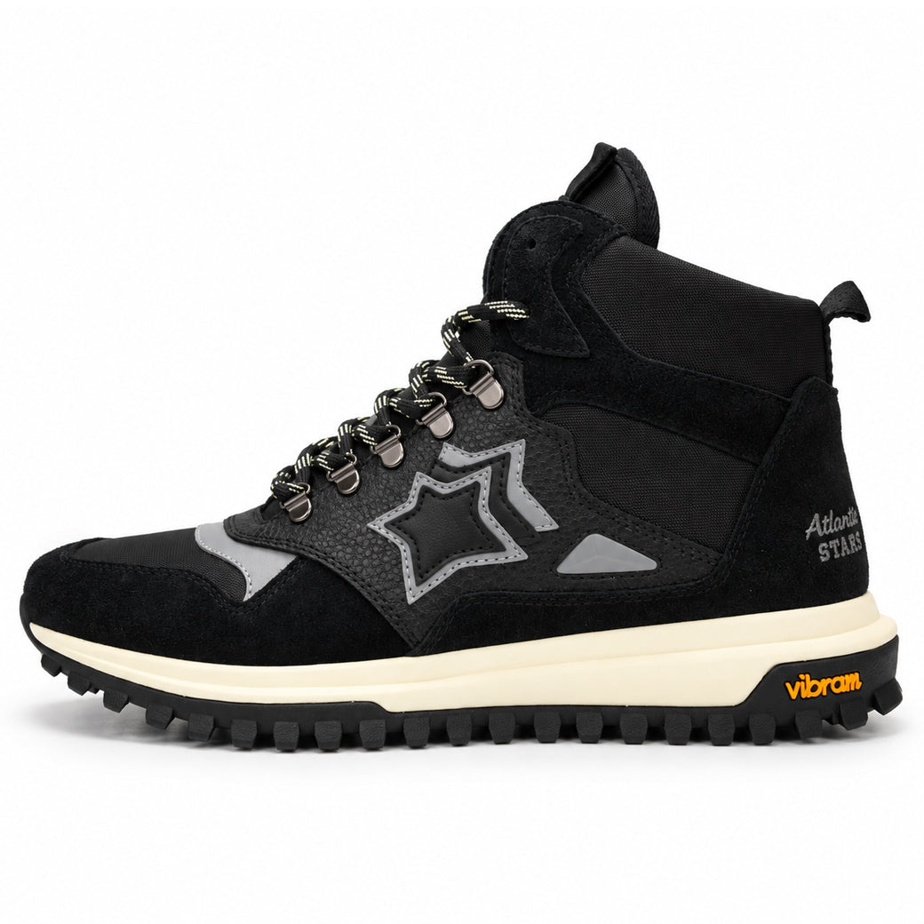 Atlantic Stars アトランティックスターズ POLLUX ポルックス ハイカットスニーカー POLLUX-NNNN-CH01 ブラック Vibramソール【日本正規品｜2026-27年秋冬新作】