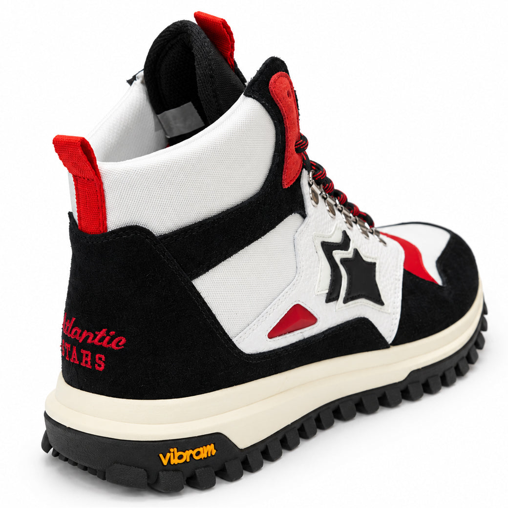 Atlantic Stars アトランティックスターズ POLLUX ポルックス ハイカットスニーカー POLLUX-NBNN-CHO3 ホワイト ブラック Vibramソール【日本正規品｜2026-27年秋冬新作】