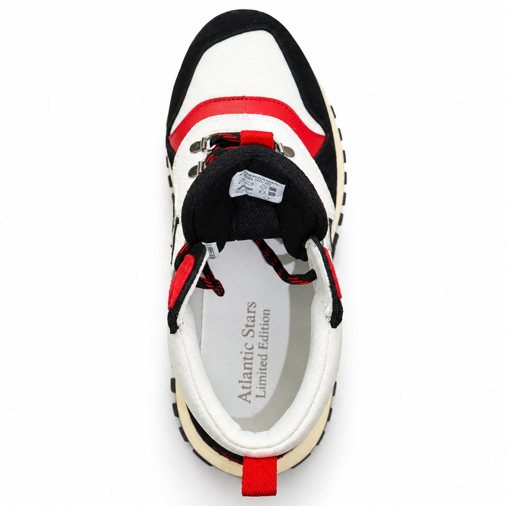 Atlantic Stars アトランティックスターズ POLLUX ポルックス ハイカットスニーカー POLLUX-NBNN-CHO3 ホワイト ブラック Vibramソール【日本正規品｜2026-27年秋冬新作】