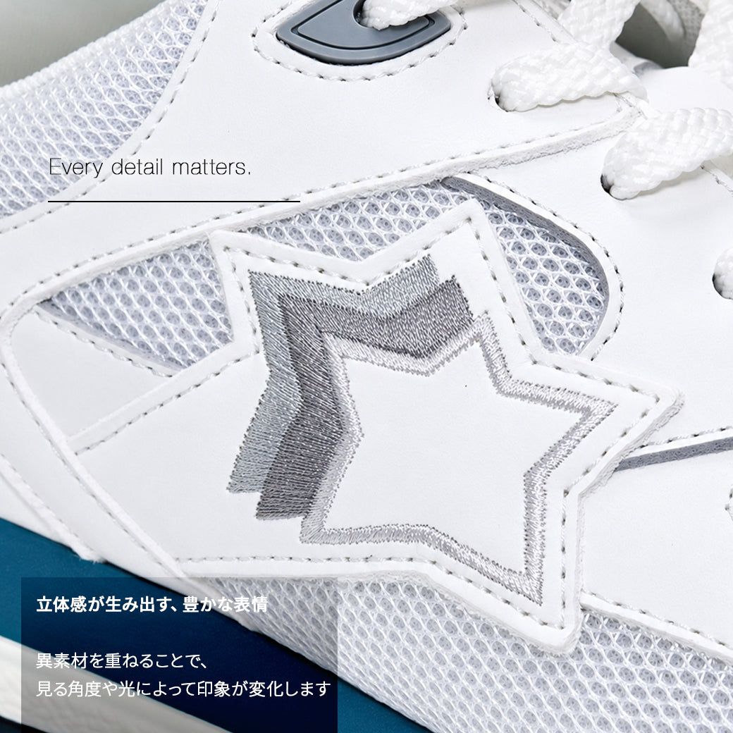 Atlantic STARS VANCOUVER ホワイト ブルー スニーカー｜日本限定